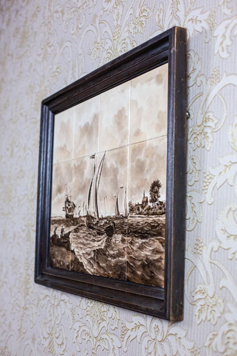 photo for sale 19th Century Illustration On Ceramic Tiles