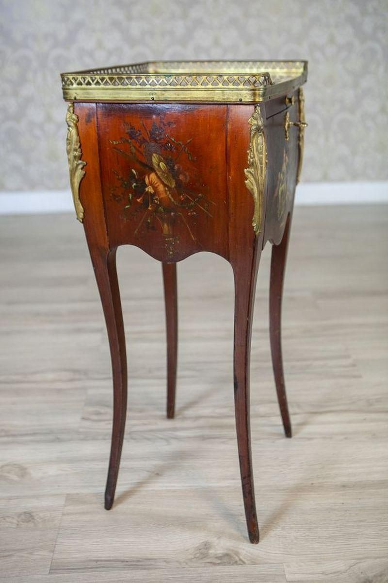 Louis XV Walnut Nightstand From The Turn Of The Centuries photo furniture