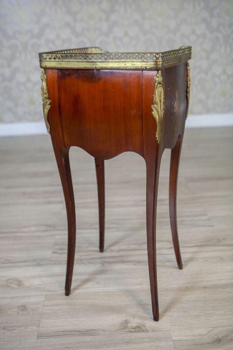Louis XV Walnut Nightstand From The Turn Of The Centuries photo for sale