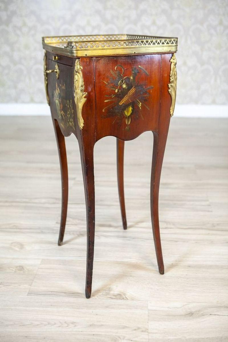 Louis XV Walnut Nightstand From The Turn Of The Centuries photo Furniture
