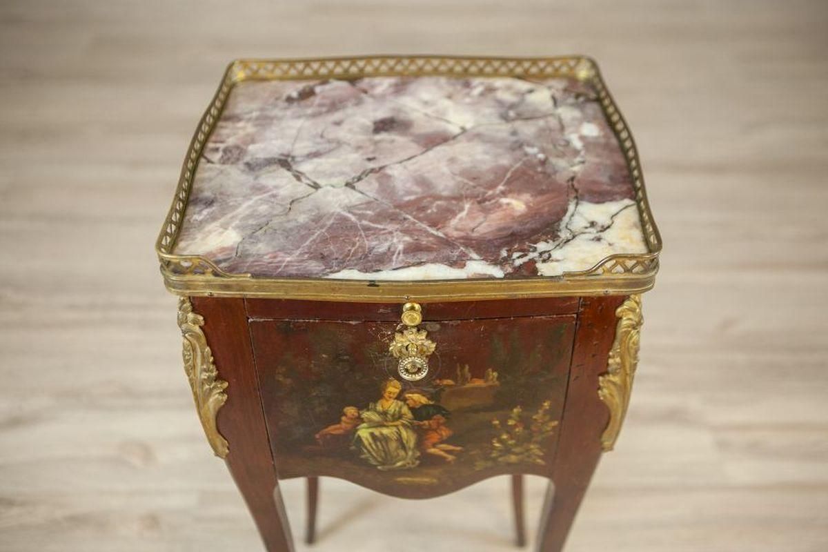 Louis XV Walnut Nightstand From The Turn Of The Centuries photo buy
