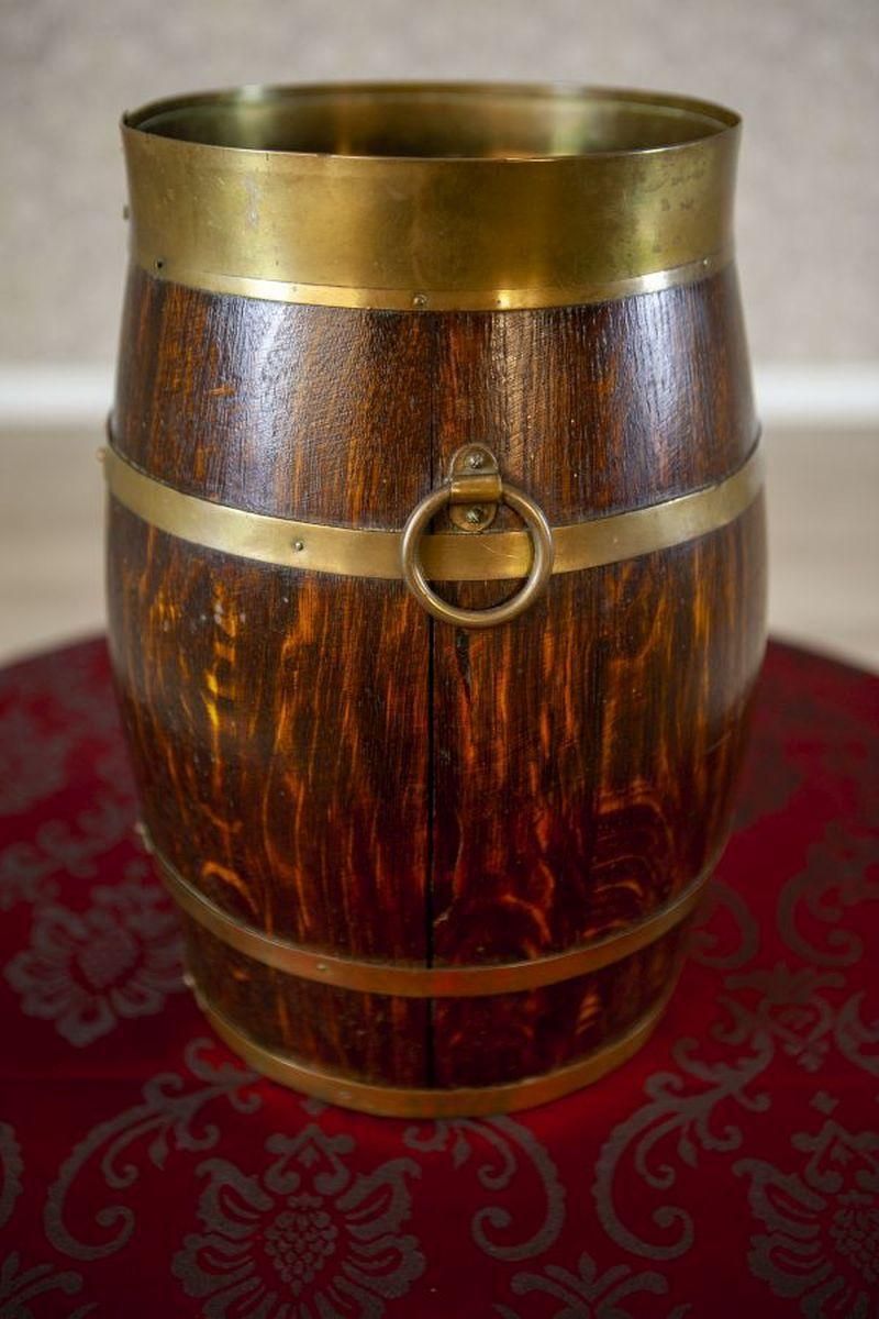 Barrel Like Oak Umbrella Stand From The Early 20th Century photo 430.0