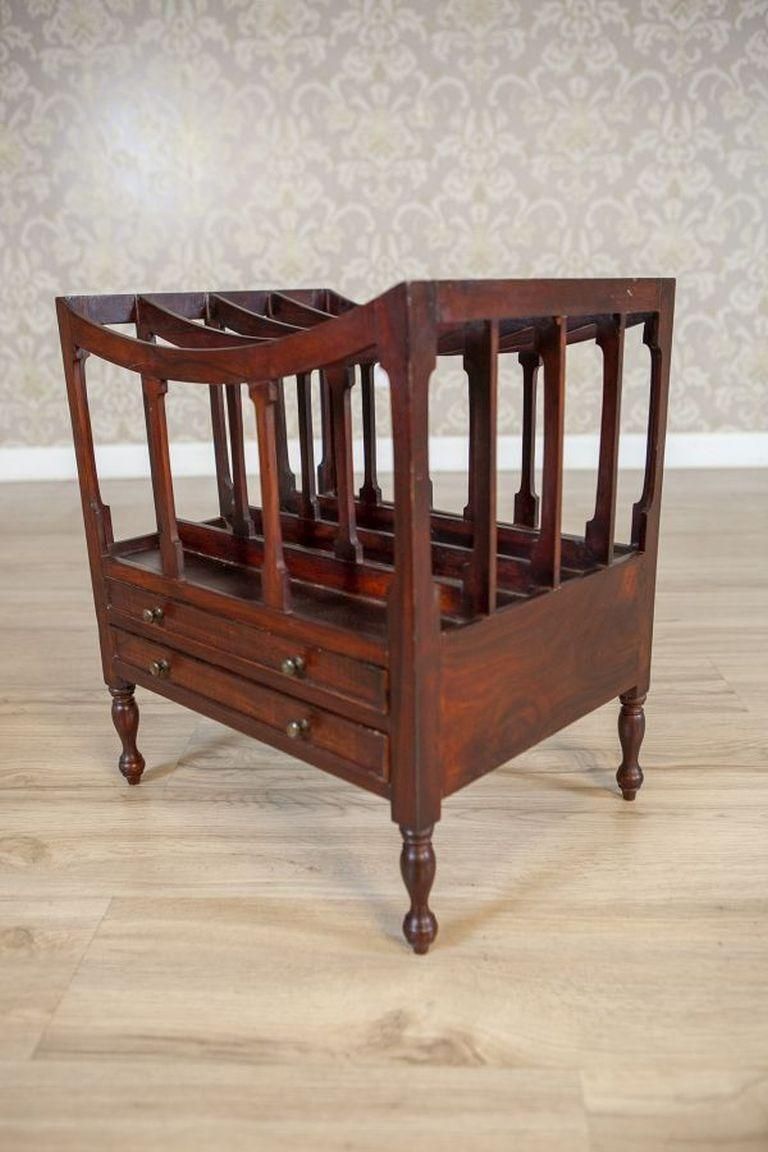 Walnut Magazine Rack From The Mid. 20th Century photo 529.0