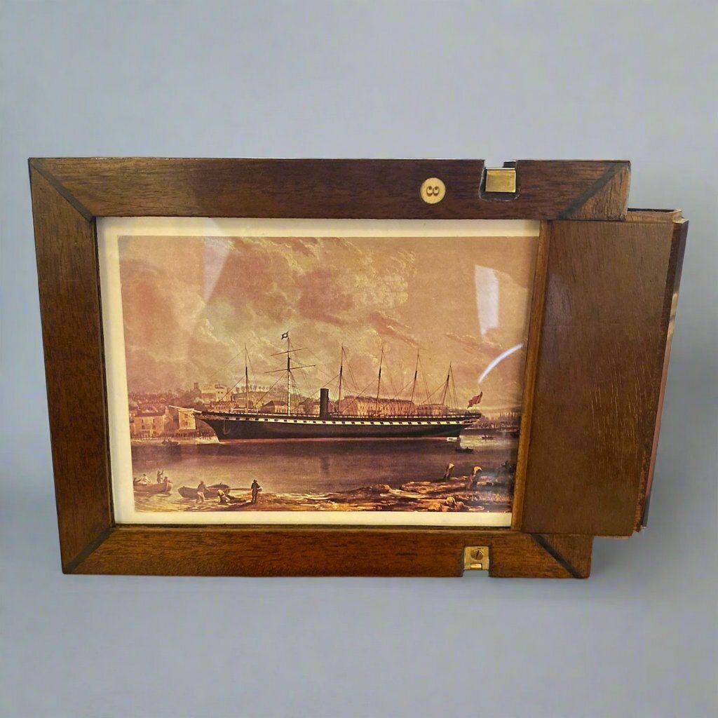 Victorian Camera Plate Slide Made Into A Photo Frame Circa 1900
