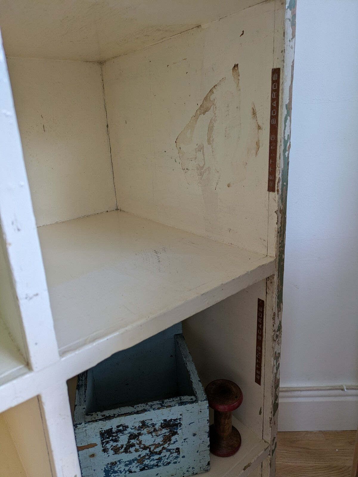 Furniture Vtg Haberdashery Pigeon Holes Shelving Shelves Office Sectional Storage White photo