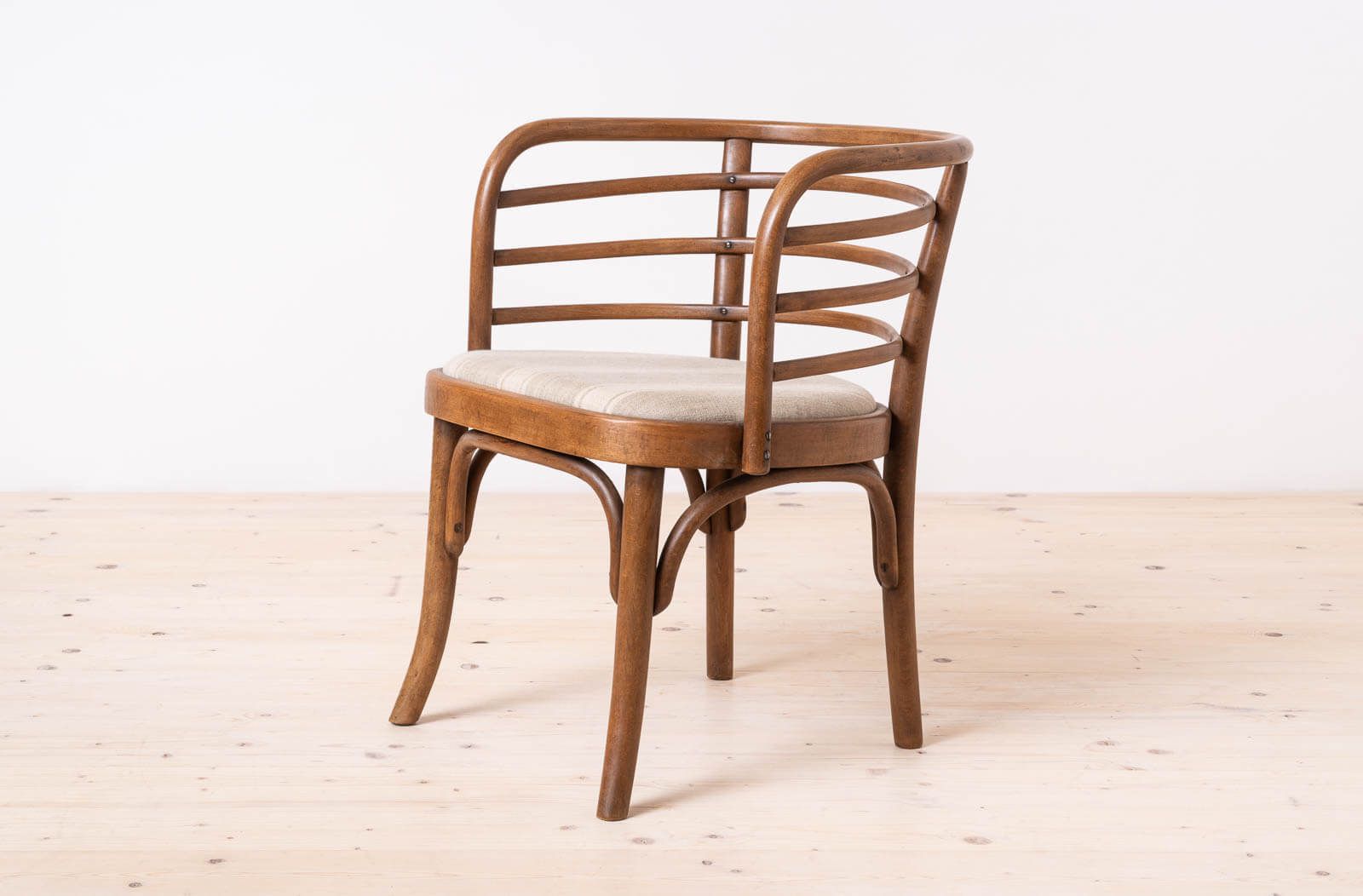 Set Of 2 Thonet Armchairs, Model B246, 1930s, Restored & Reupholstered photo Furniture