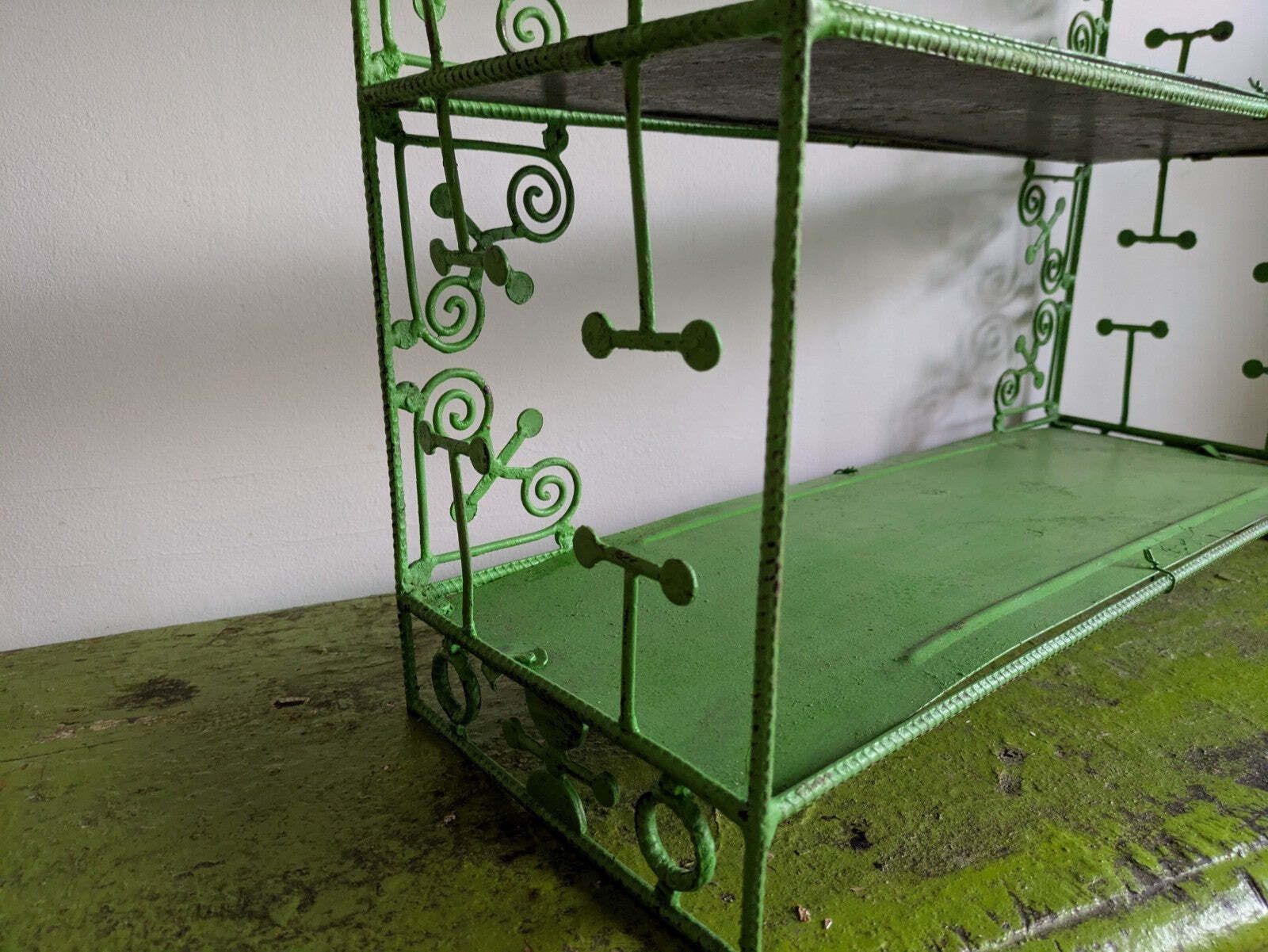 Shelf Table Top Bookcase Shelves Art Deco Vtg photo vintage