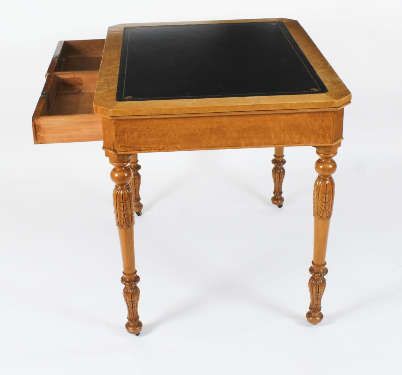 Antique Gillows Style Birdseye Maple Writing Desk C.1880 photo 2050.0