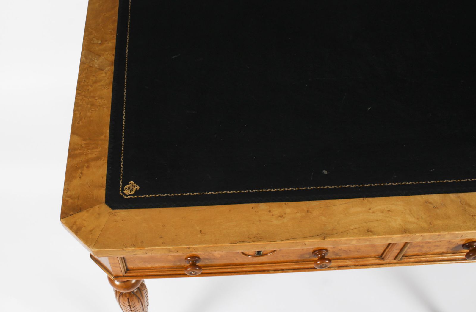 Antique Gillows Style Birdseye Maple Writing Desk C.1880 photo vinterior