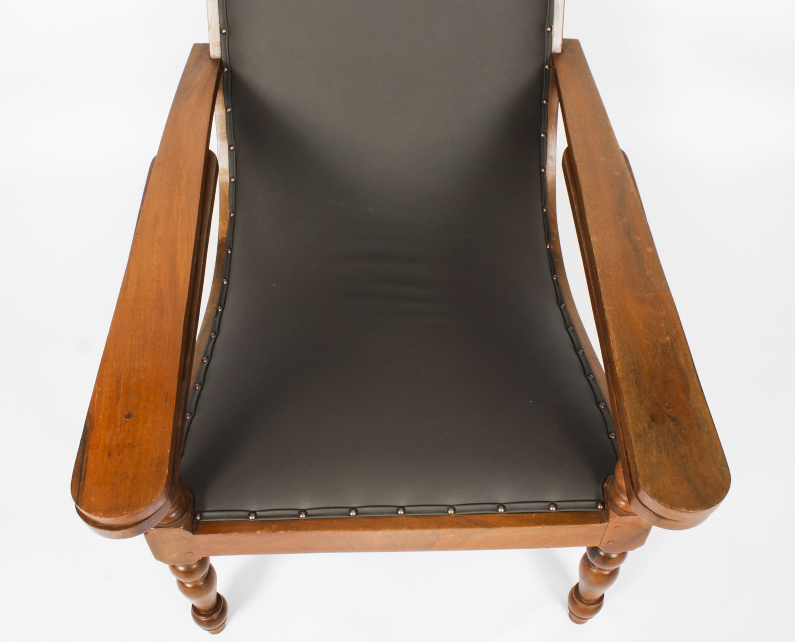 photo furniture Anglo Indian Teak Planter's Chair With Extending Arms19th Century