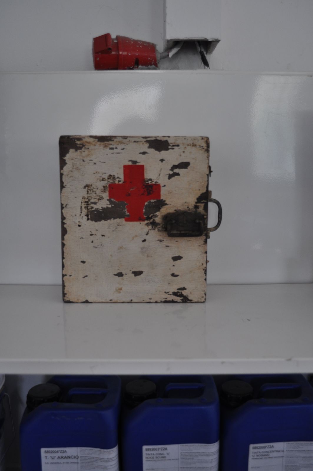 Vintage Wood Medical Box, First Aid Box photo Home Decor
