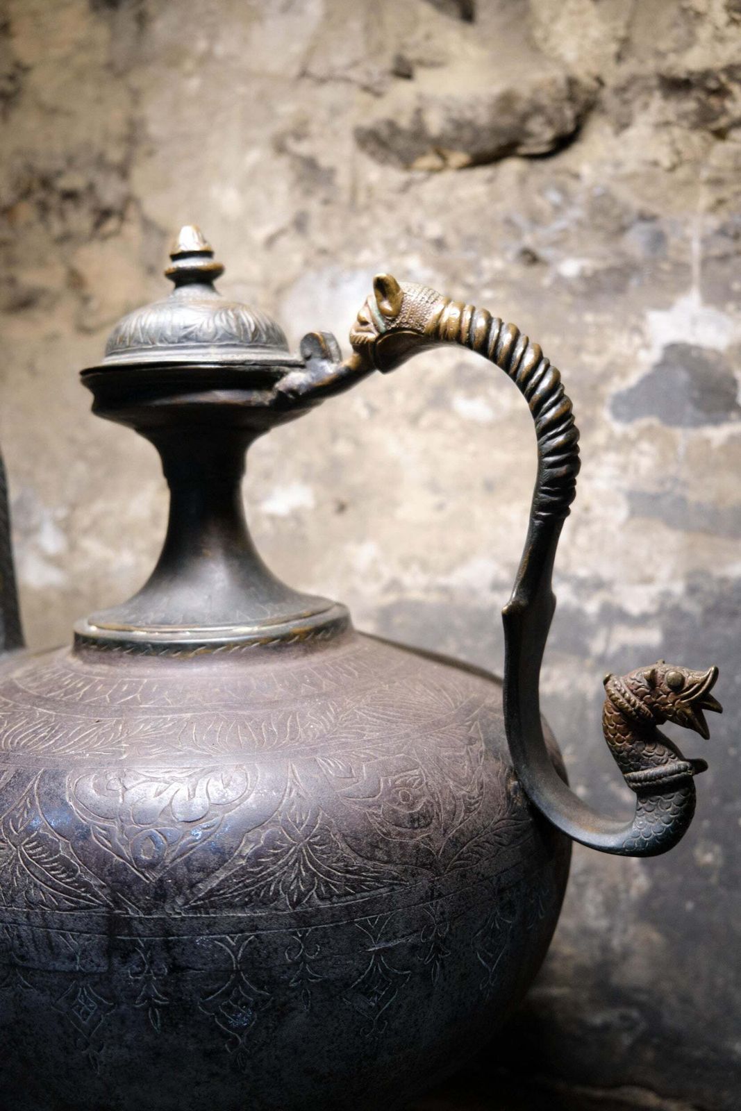 Antique Colonial North Indian Bronze Teapot By George Gordon Of Madras Circa 1840 photo for sale