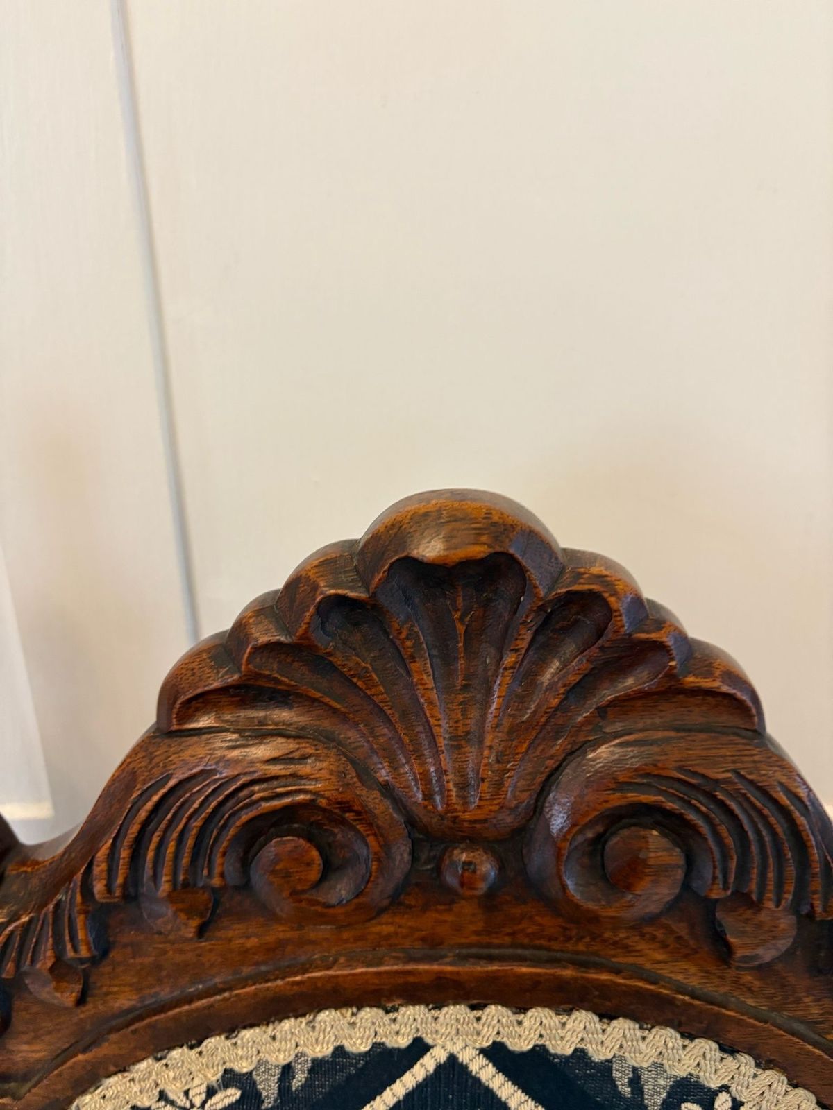 Antique Quality 19th Century Pair Of Carved Oak Side Chairs photo furniture