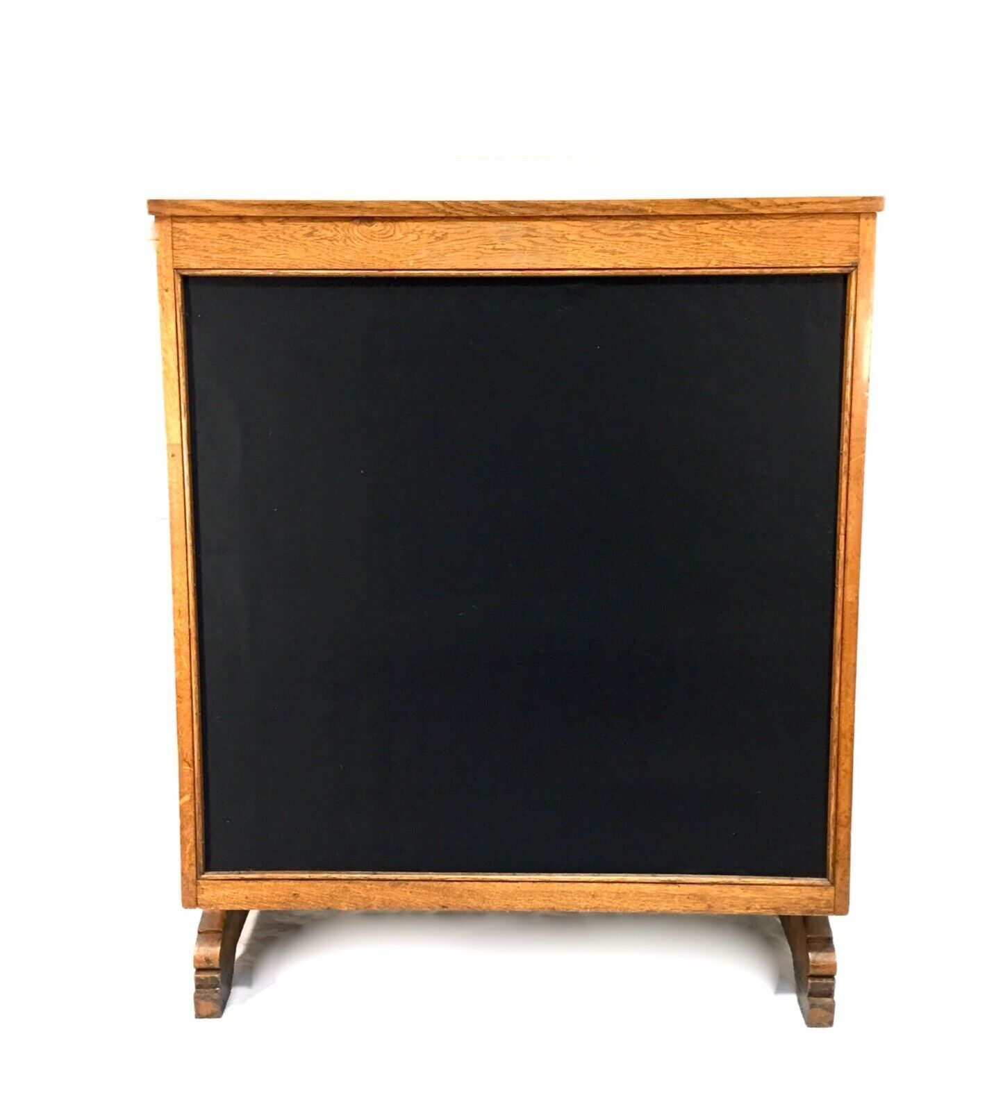 Antique Large 1930s Framed Wood Oak Notice Board Library School Used Restaurant photo Home Decor