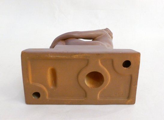 Art Deco Terracotta Sculpture Of A Nude Bathing Woman, 1920s photo 130.0