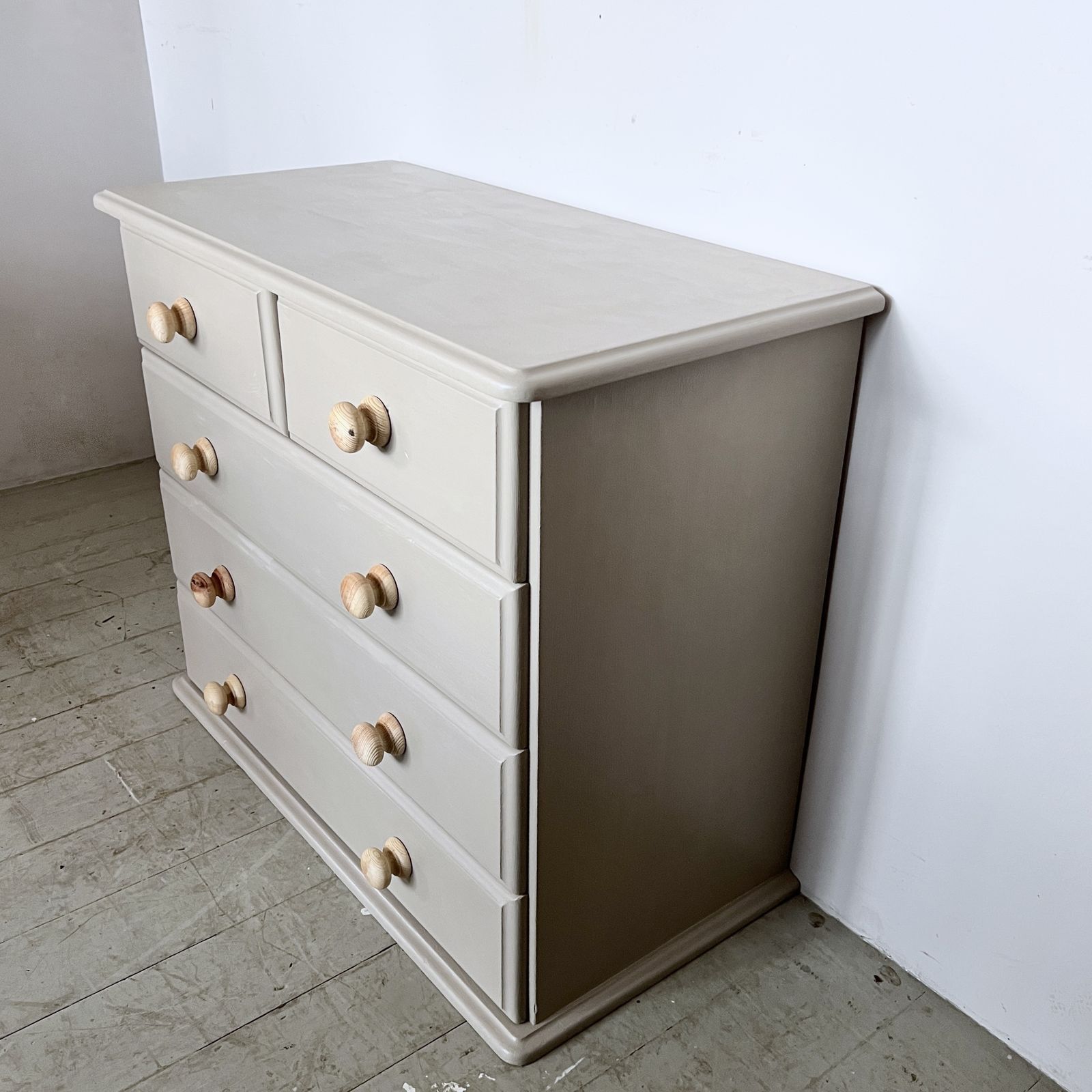Small Newly Painted Pine Chest Of Drawers photo for sale
