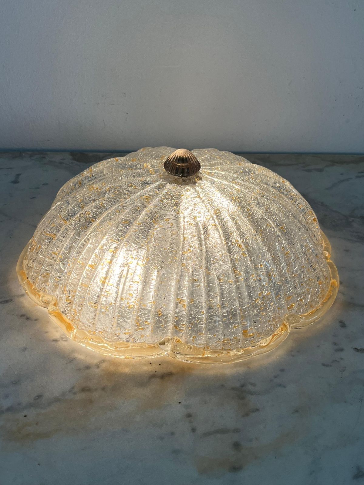 Murano Glass Ceiling Light, 1990s, Stamped Vetrilamp Venezia photo furniture