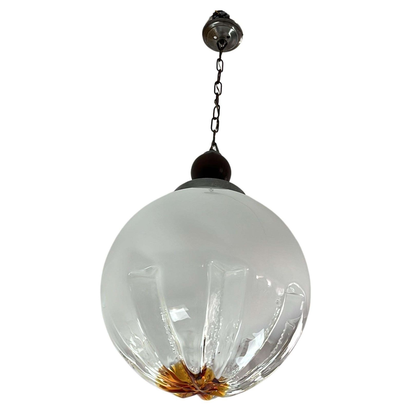 Murano Glass Chandelier By Carlo Nason For Mazzega Italian Design 1970s