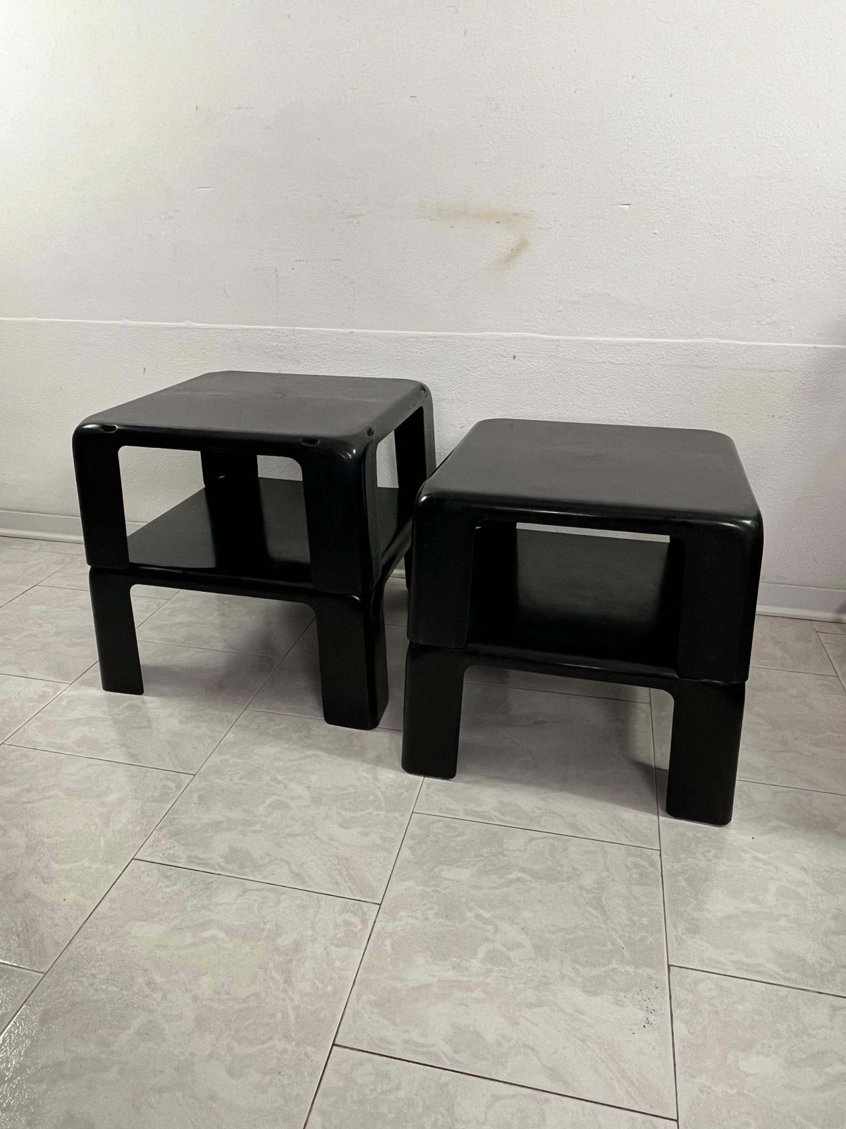 Set Of 4 Quattro Gatti Stackable Tables By Mario Bellini For C&B Italia, 1970s photo vinterior