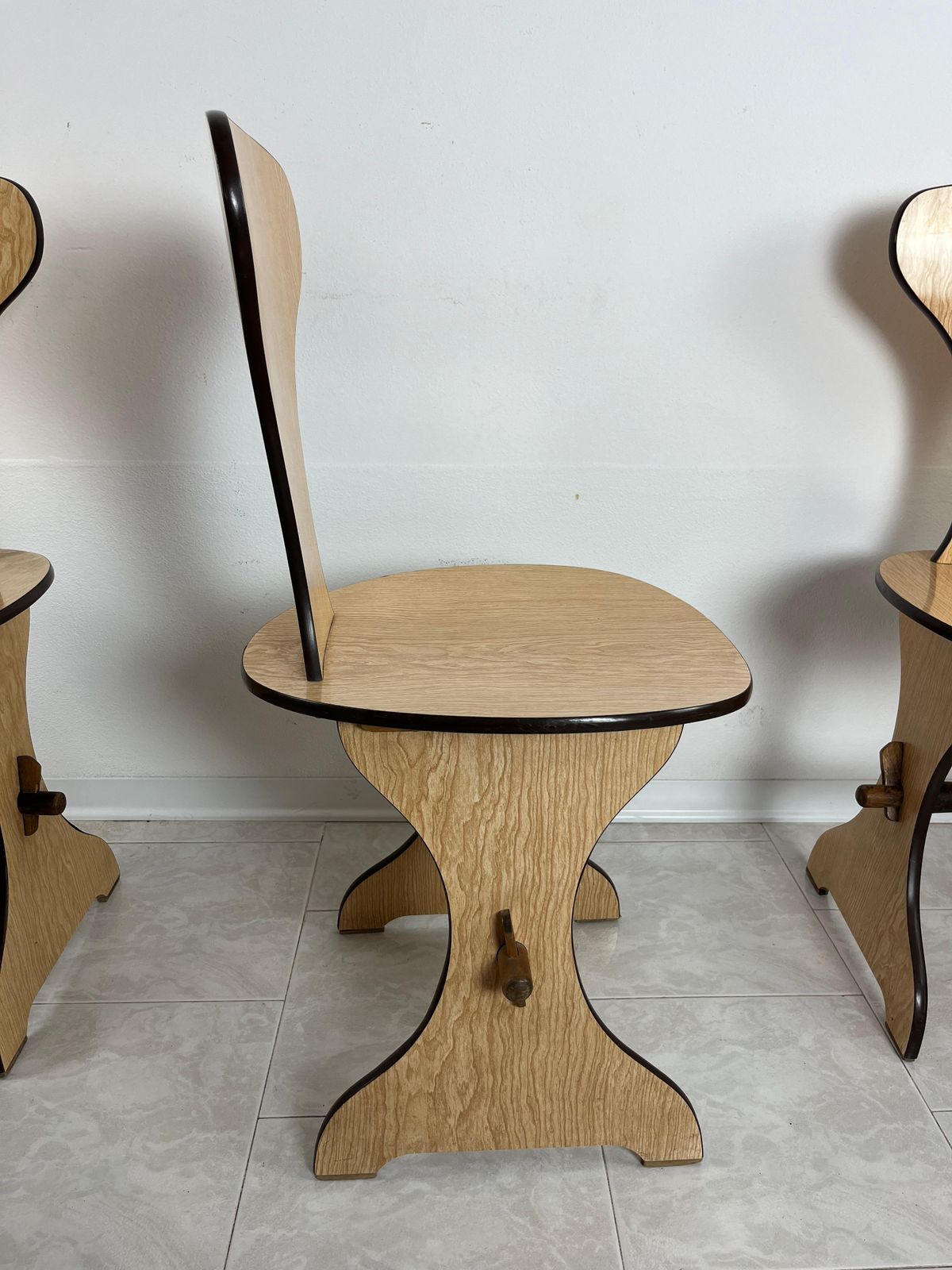 Set Of 6 Pedini Fano Mid Century Chairs Italian Design 1960s photo Furniture