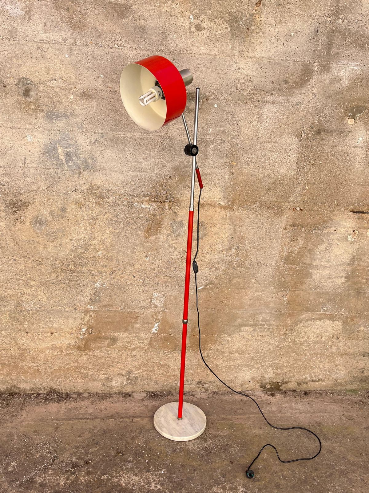 Mid Century Adjustable Floor Lamp Stilux Italian Design 1960s photo furniture