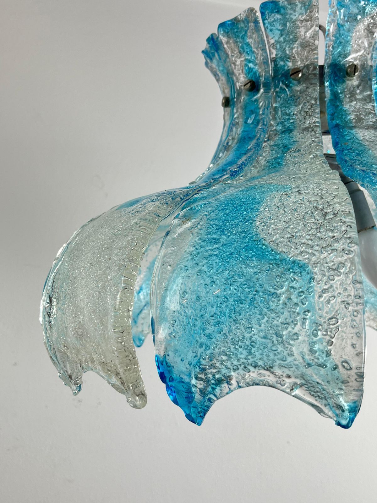 Large Mid Century Murano Glass Chandelier By Carlo Nason For Mazzega 1960s photo buy