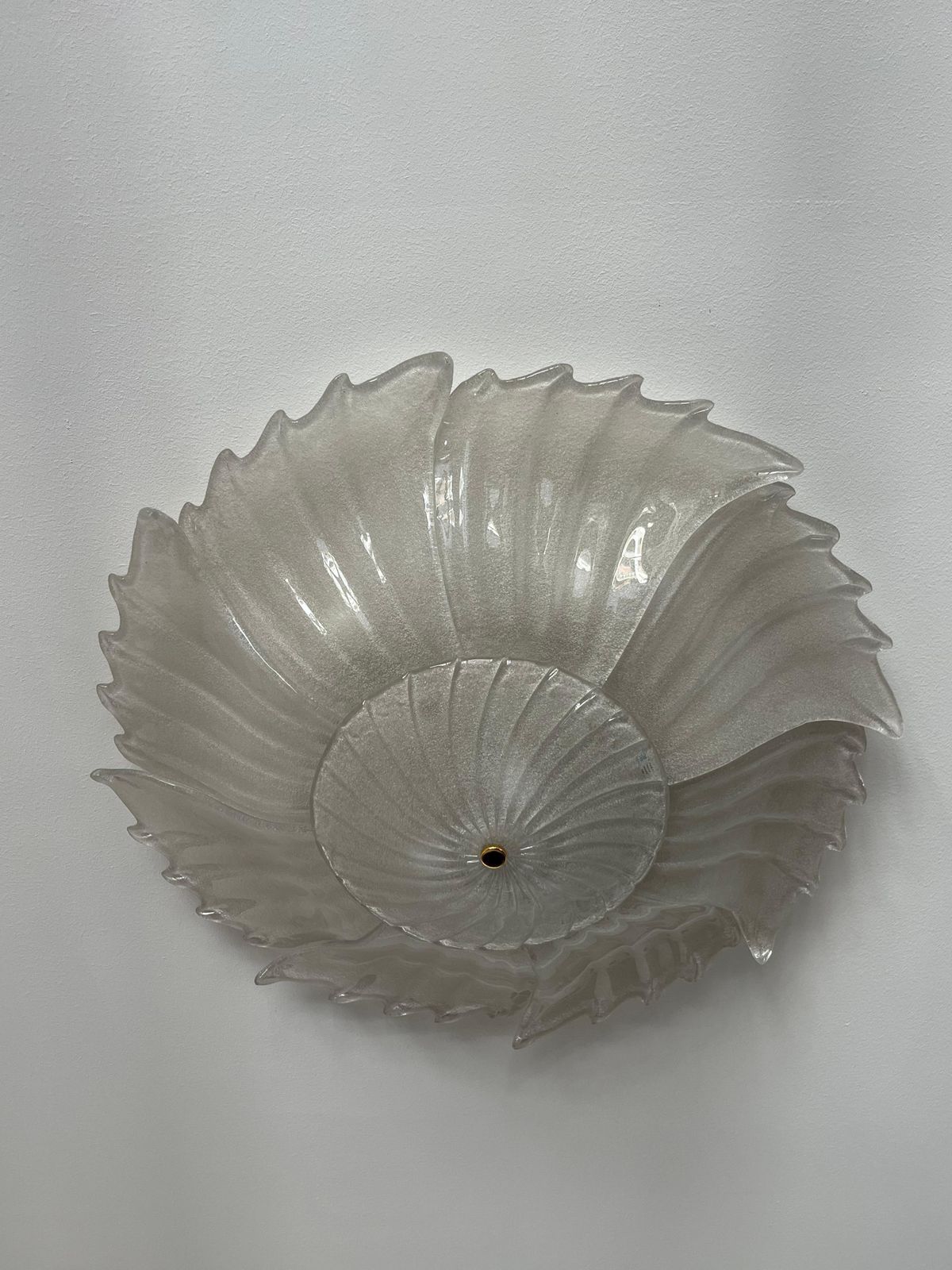 Majestic 9 Light Ceiling Lamp In Murano Glass "Rugiada", Diameter 90 Cm, 1980s photo furniture