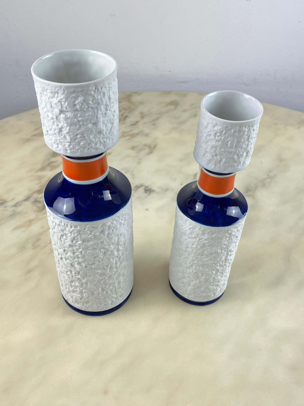 photo furniture Pair Of Kpm Biscuit Porcelain Vases, Germany, 1960s