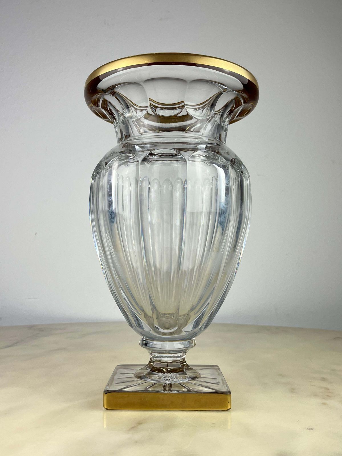 Lead Crystal Vase, France, 1980s photo buy