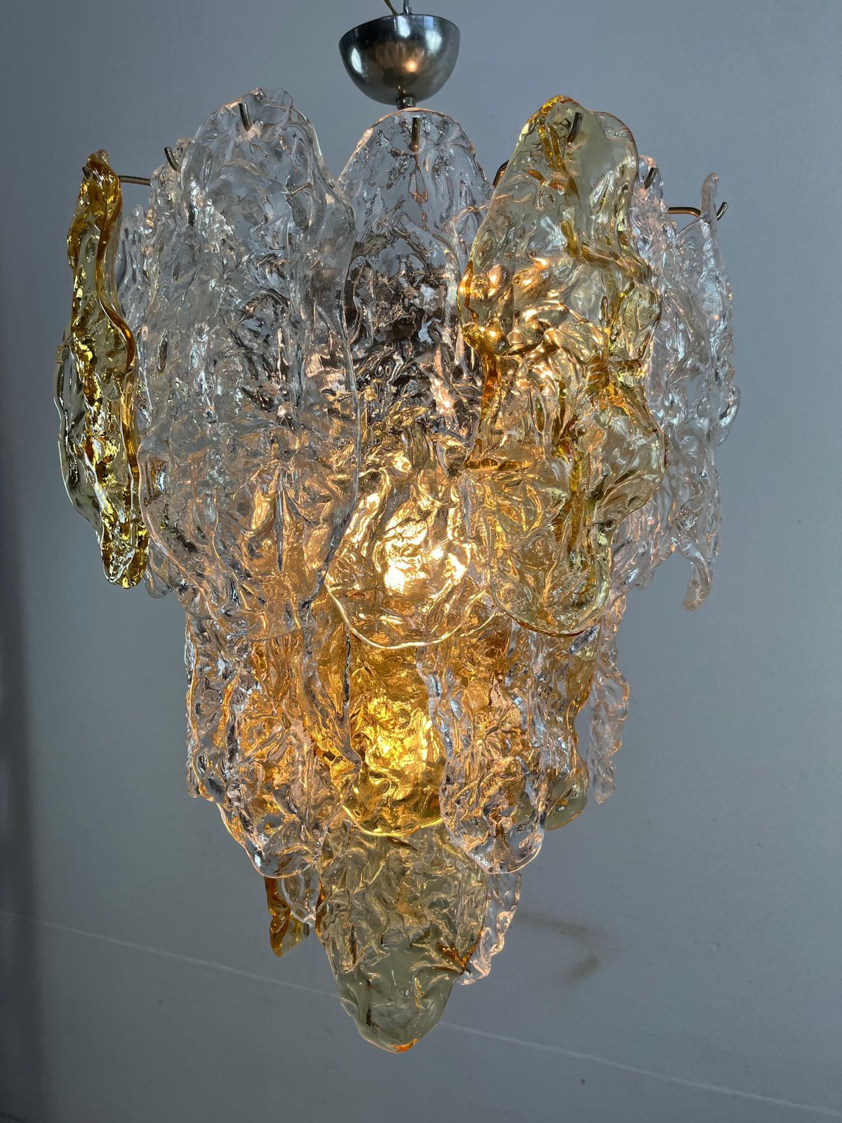 Large 9 Light Murano Glass Chandelier Purchase Invoice From 1978 photo furniture