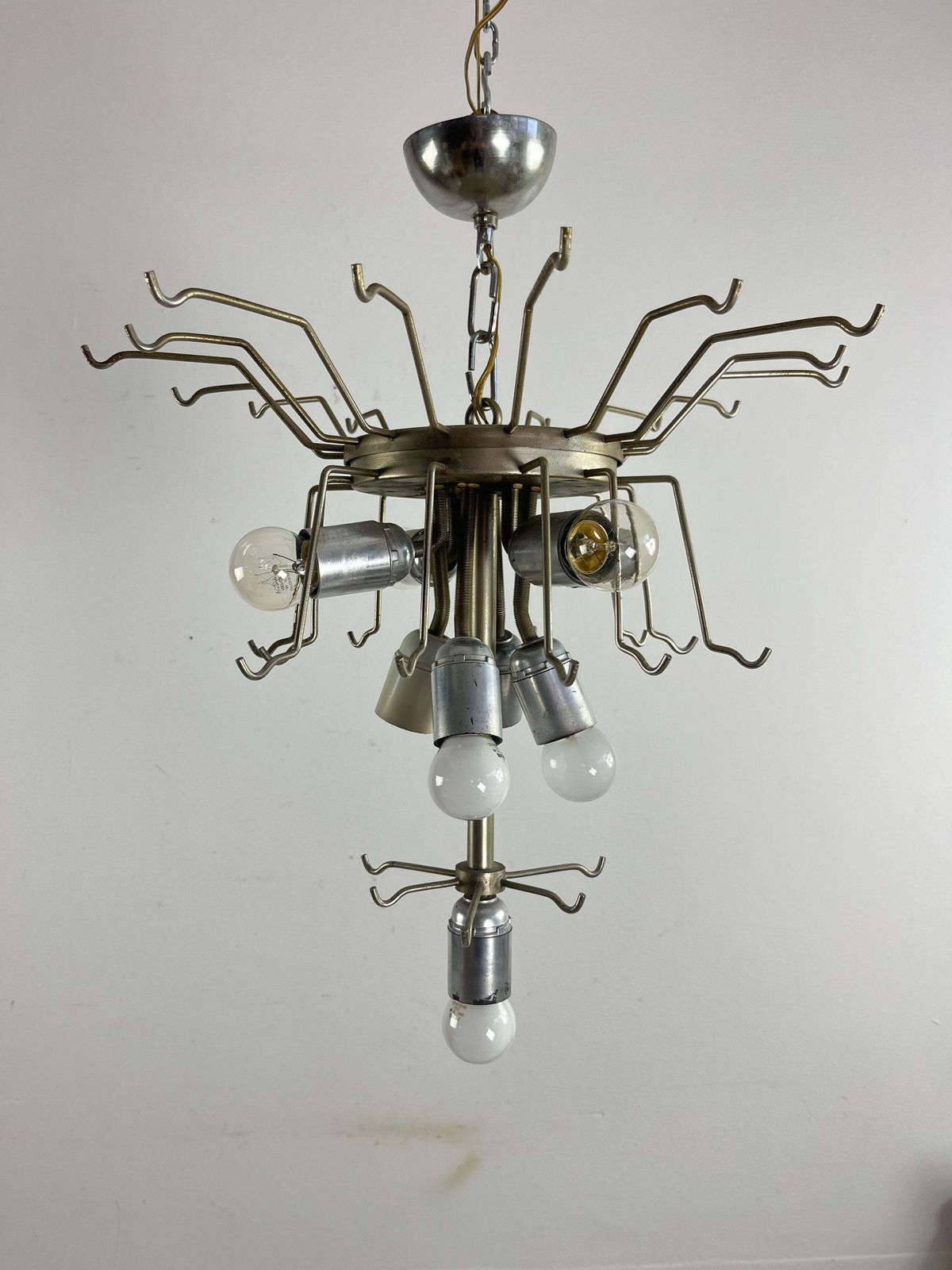photo vintage Large 9 Light Murano Glass Chandelier Purchase Invoice From 1978