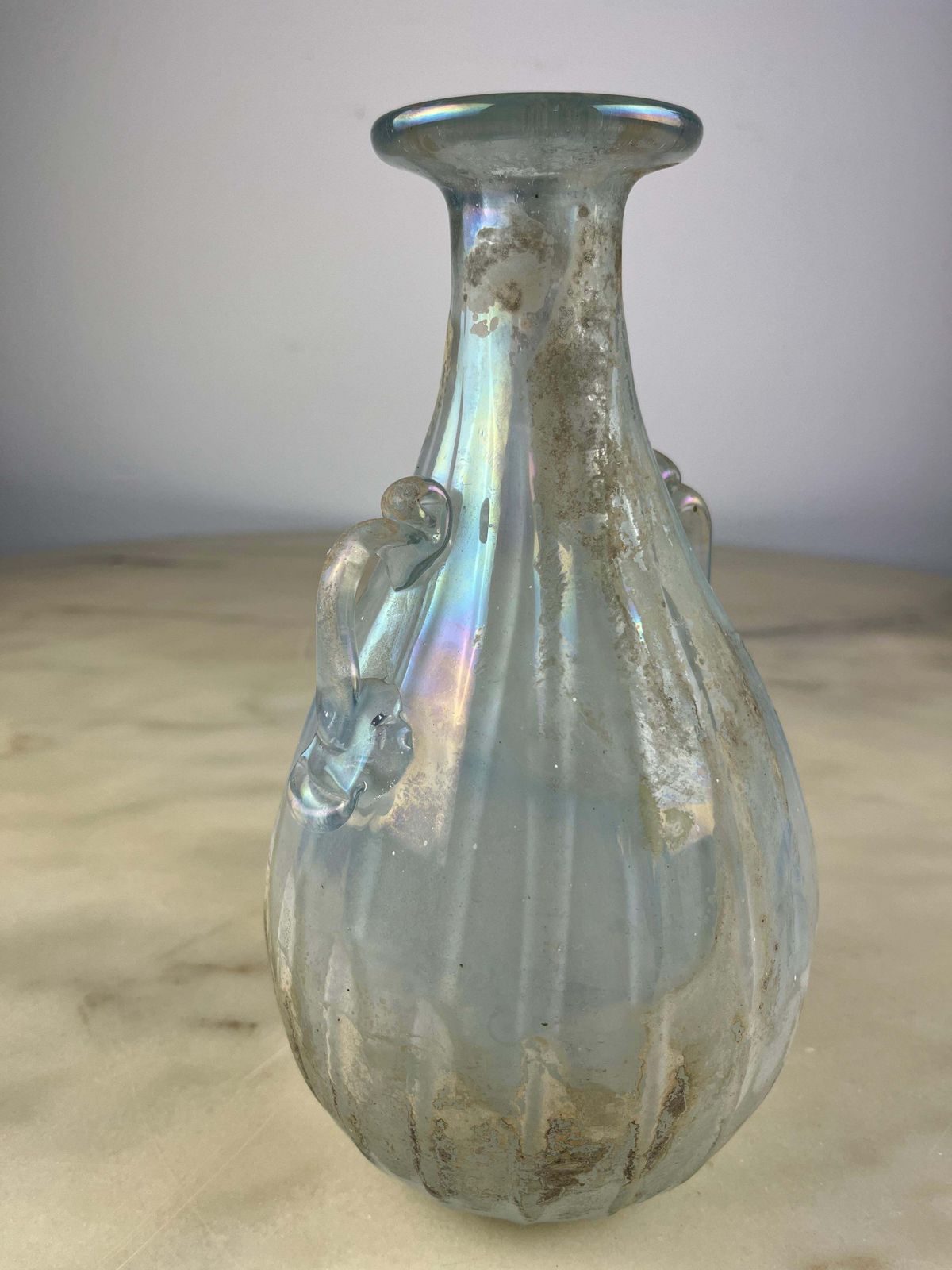Mid Century Archimede Seguso Opalescent Murano Glass Amphora  1940s photo Home Decor