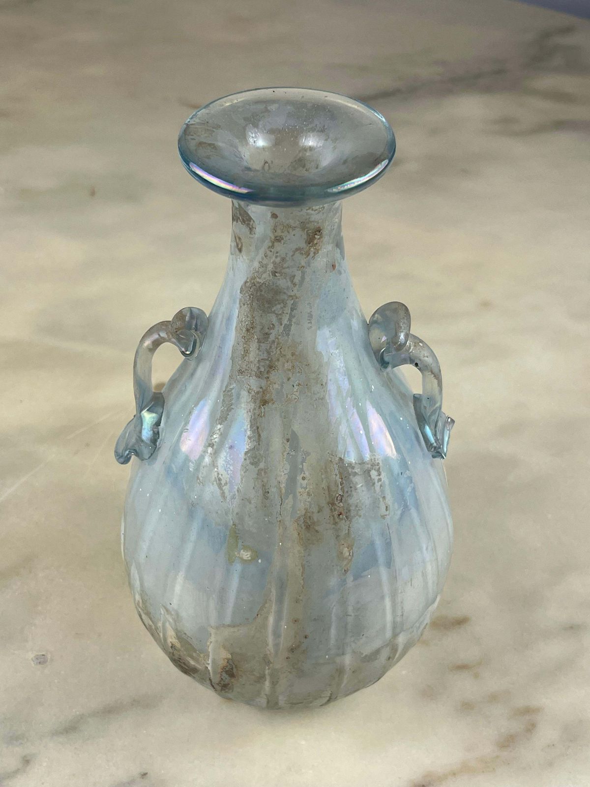 photo furniture Mid Century Archimede Seguso Opalescent Murano Glass Amphora  1940s