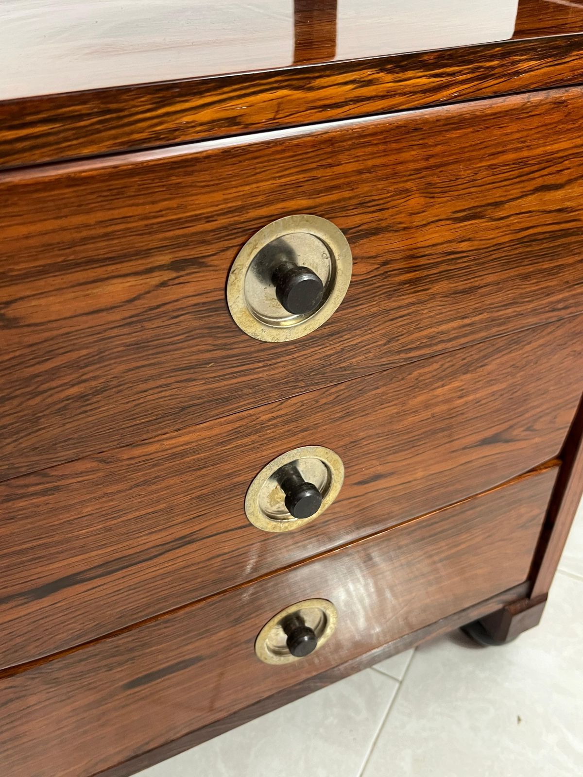 Mid Century Bar Trolley Cabinet, Attributed To Edmondo Palutari, 1960s photo Furniture
