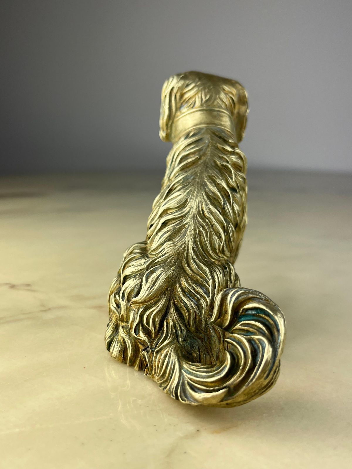 Mid Century Brass Dog Italian Design 1960s photo Art