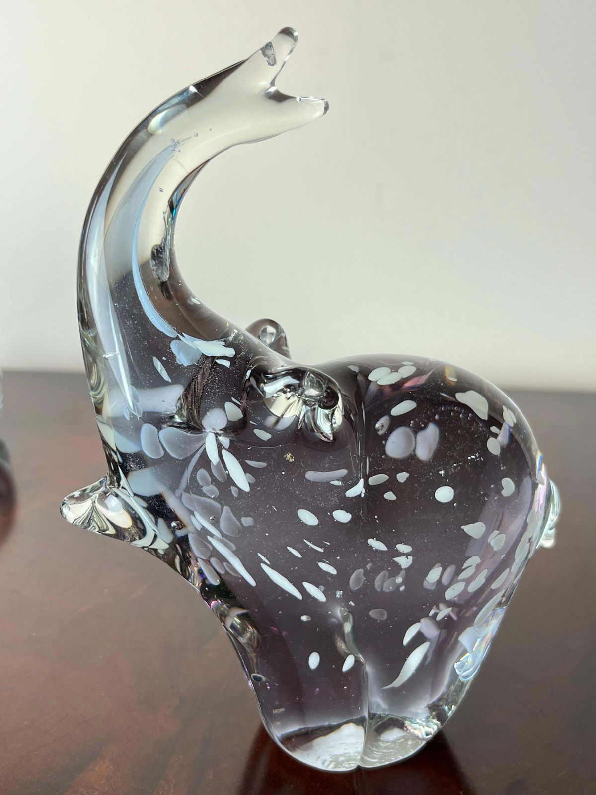 Set Of 3 Murano Glass Elephants, Italy, 1970s. photo Art