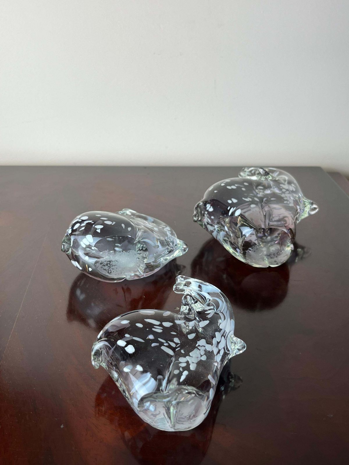 Set Of 3 Murano Glass Elephants, Italy, 1970s. photo 640.0