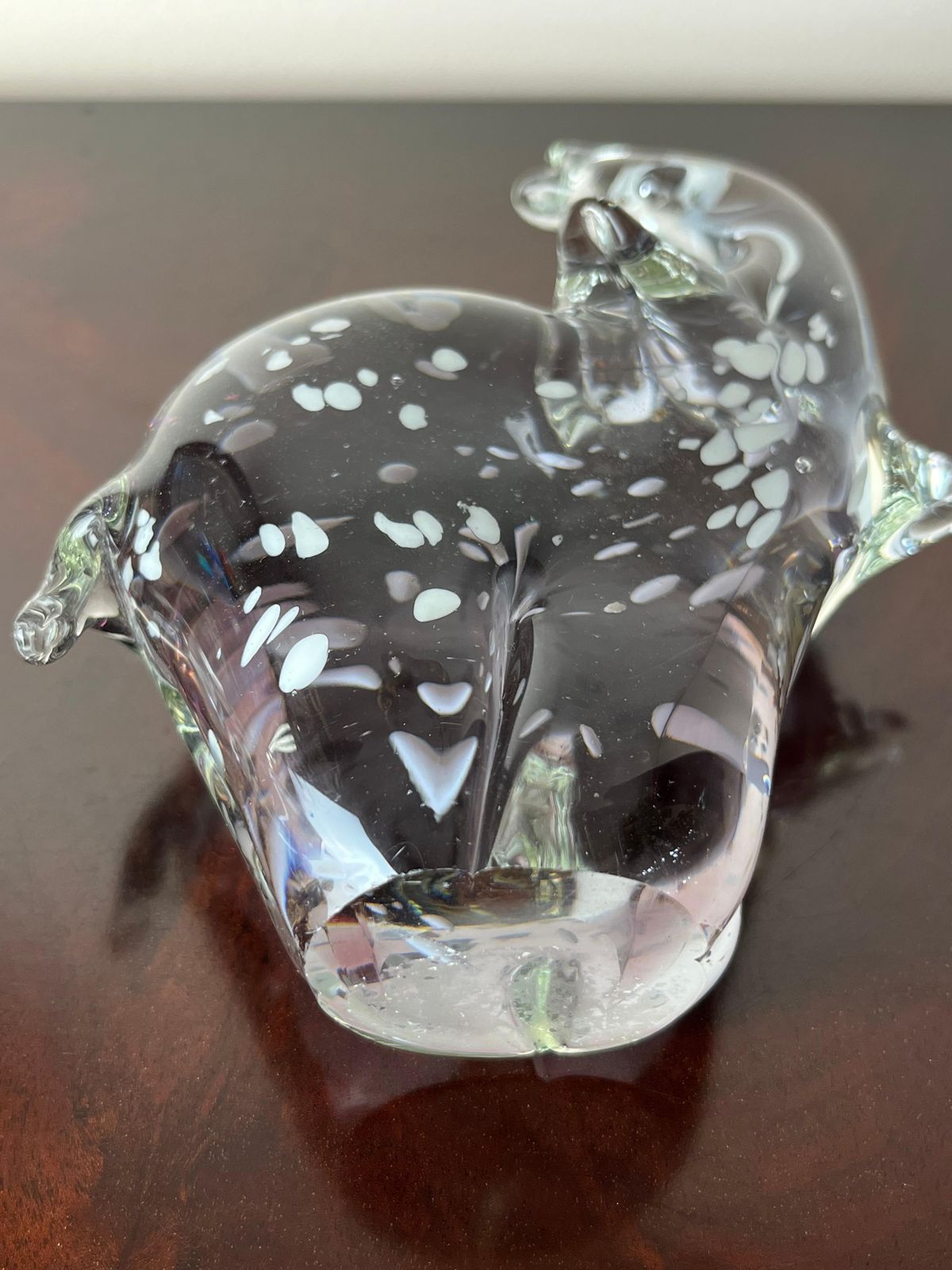 photo furniture Set Of 3 Murano Glass Elephants, Italy, 1970s.