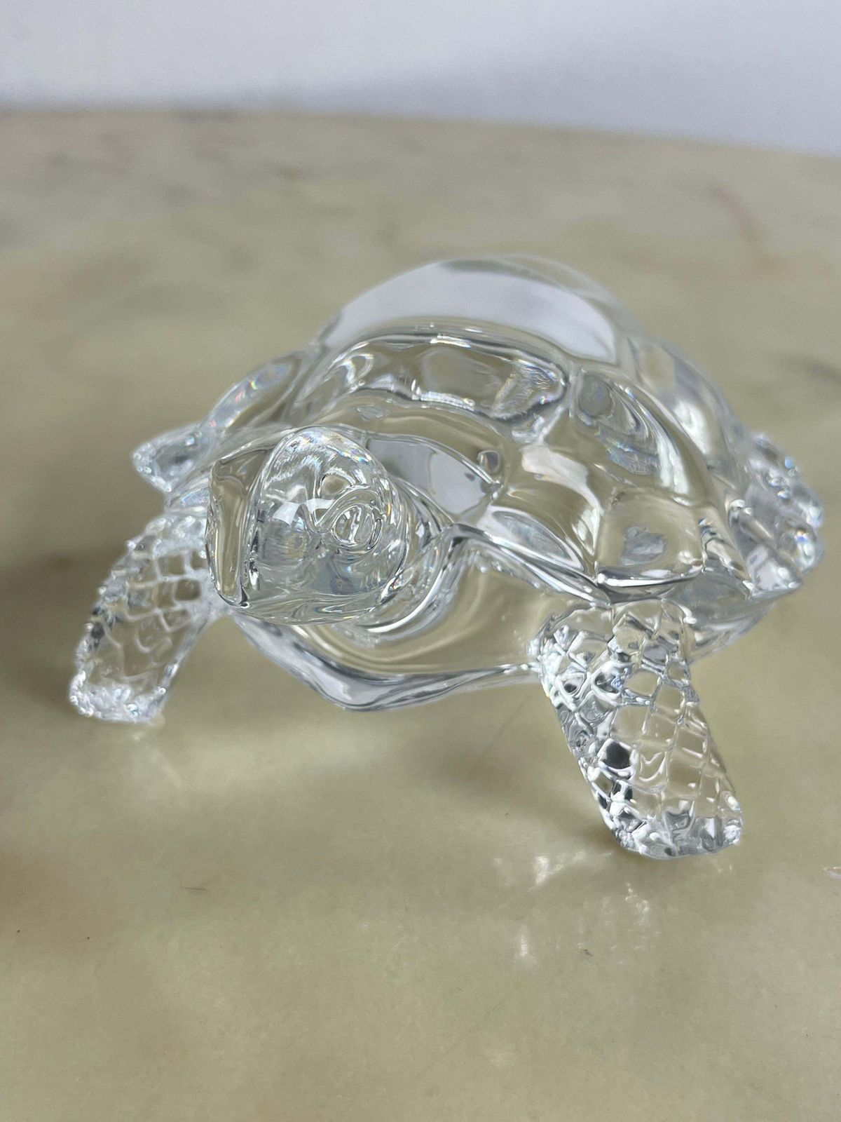 Set Of 2 Large Crystal Turtles Royal Art Handmade 1980s photo vintage