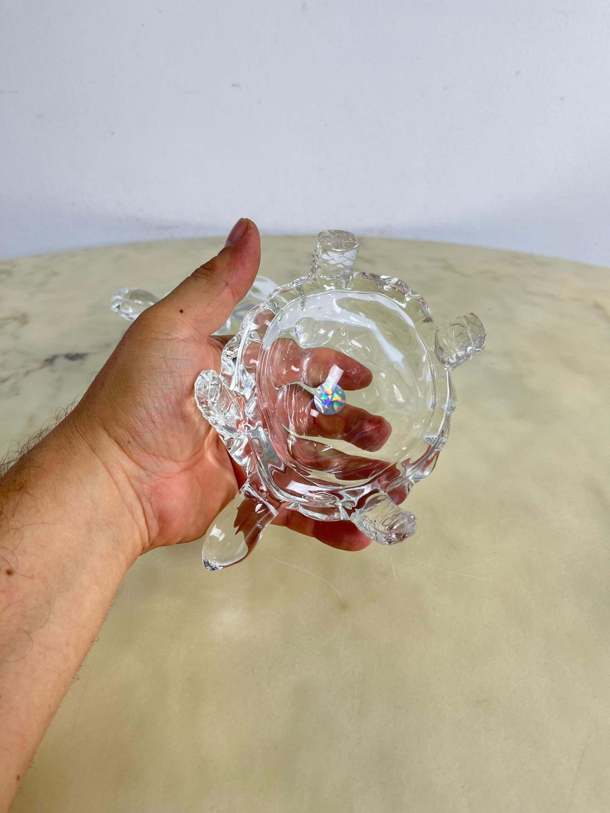 photo buy Set Of 2 Large Crystal Turtles Royal Art Handmade 1980s