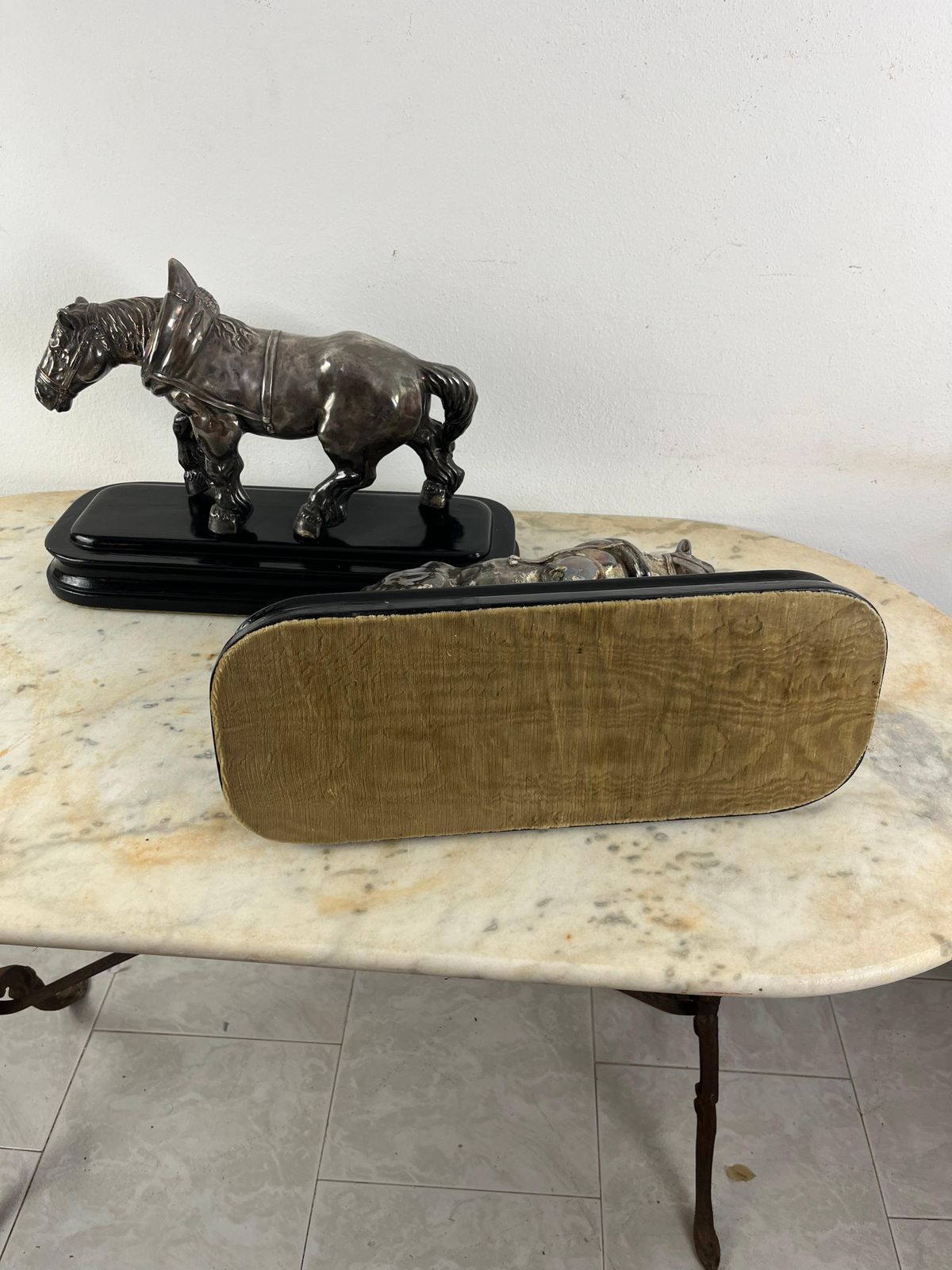 Set Of 2 Mid Century Silvered Bronze Horses, Attributed To Jean Joire, 1930s photo Art