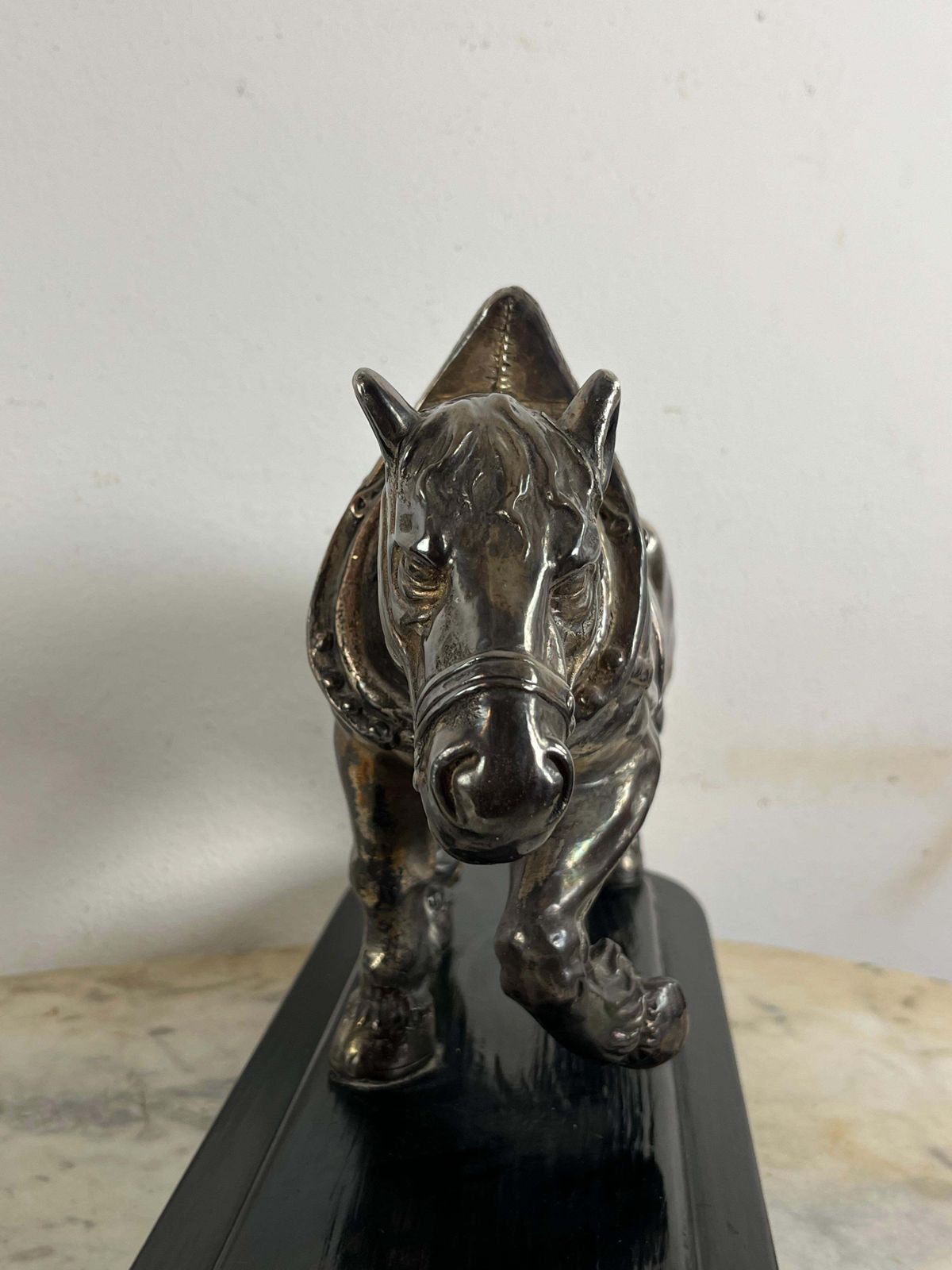 Set Of 2 Mid Century Silvered Bronze Horses, Attributed To Jean Joire, 1930s photo buy