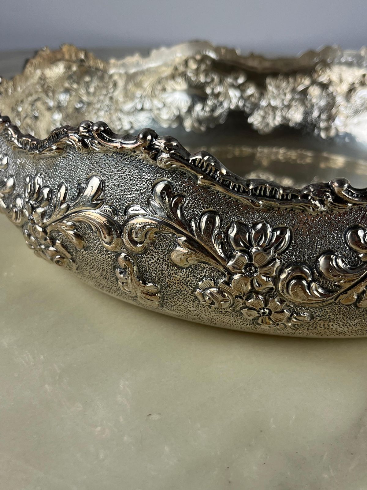Handmade Centerpiece In 800 Silver, Italy, 1980s photo furniture
