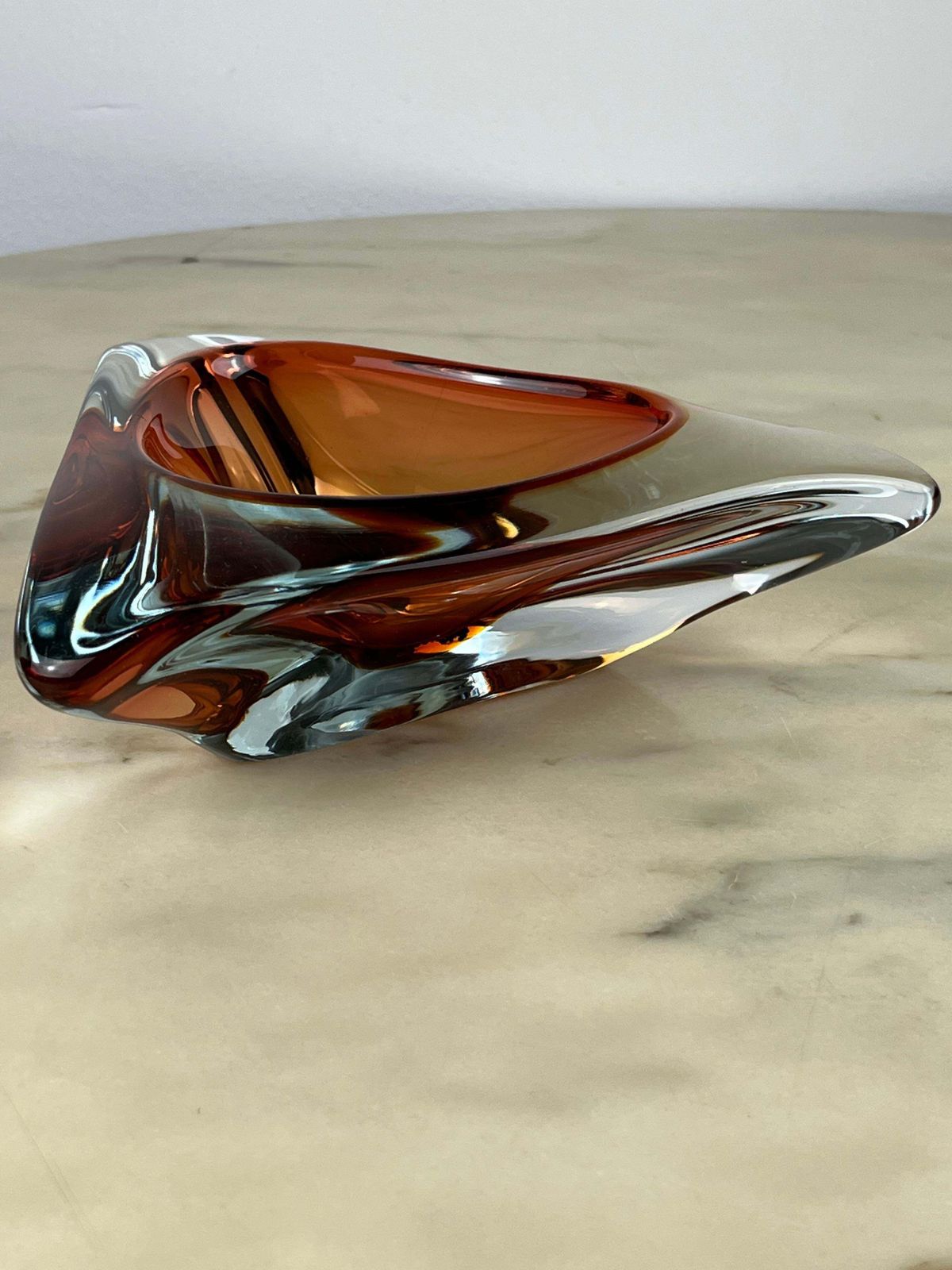 Submerged Glass Ashtray From Murano, Italy, 1970s photo buy