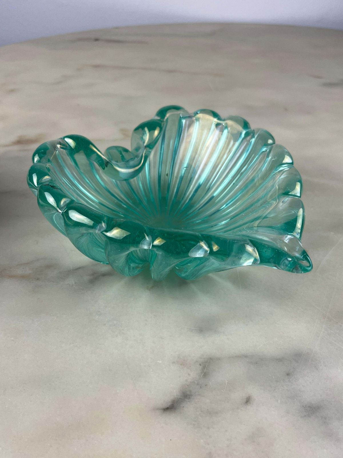 Murano Glass Ashtray, Attributed To Barovier & Toso, Italy, 1950s photo furniture