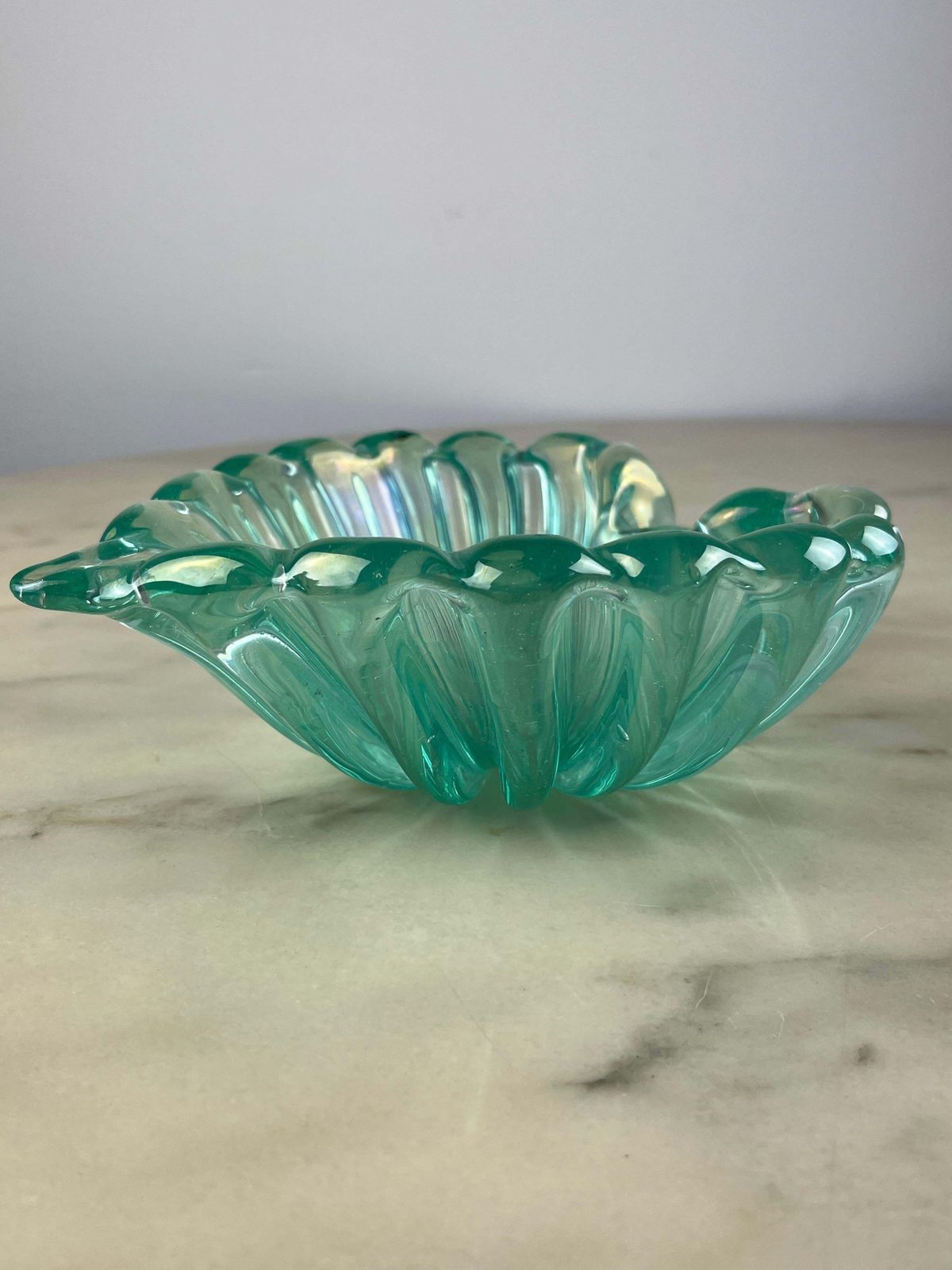 Murano Glass Ashtray, Attributed To Barovier & Toso, Italy, 1950s photo 299.0