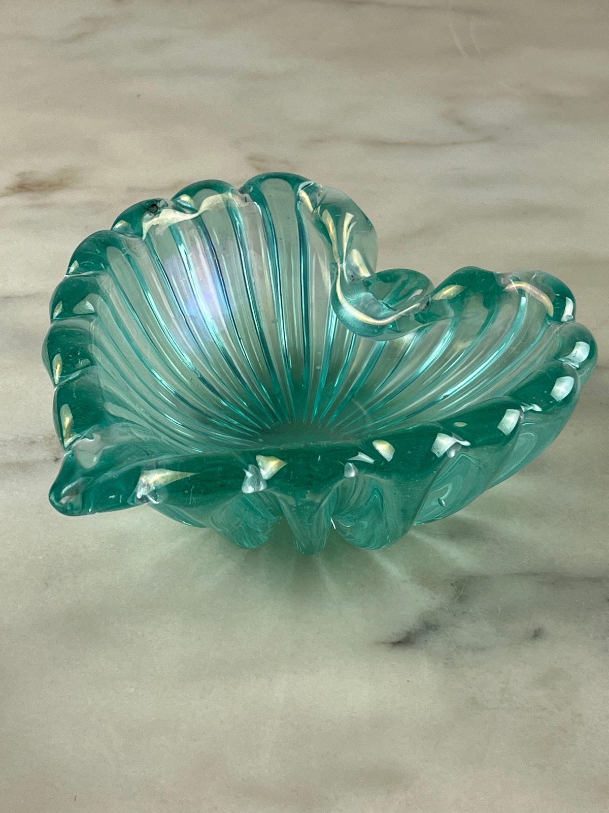 photo for sale Murano Glass Ashtray, Attributed To Barovier & Toso, Italy, 1950s