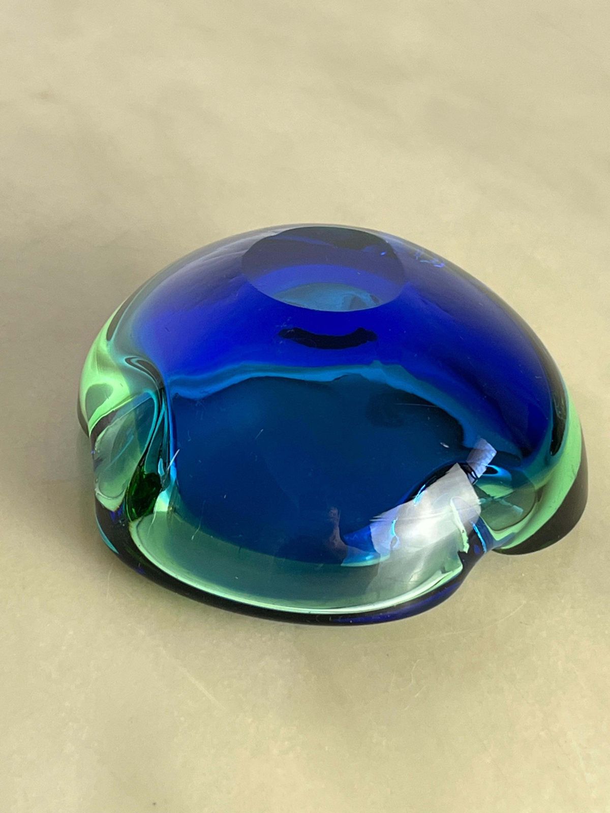 Murano Submerged Glass Ashtray/Valet Tray, Italy, 1960s photo 273.0