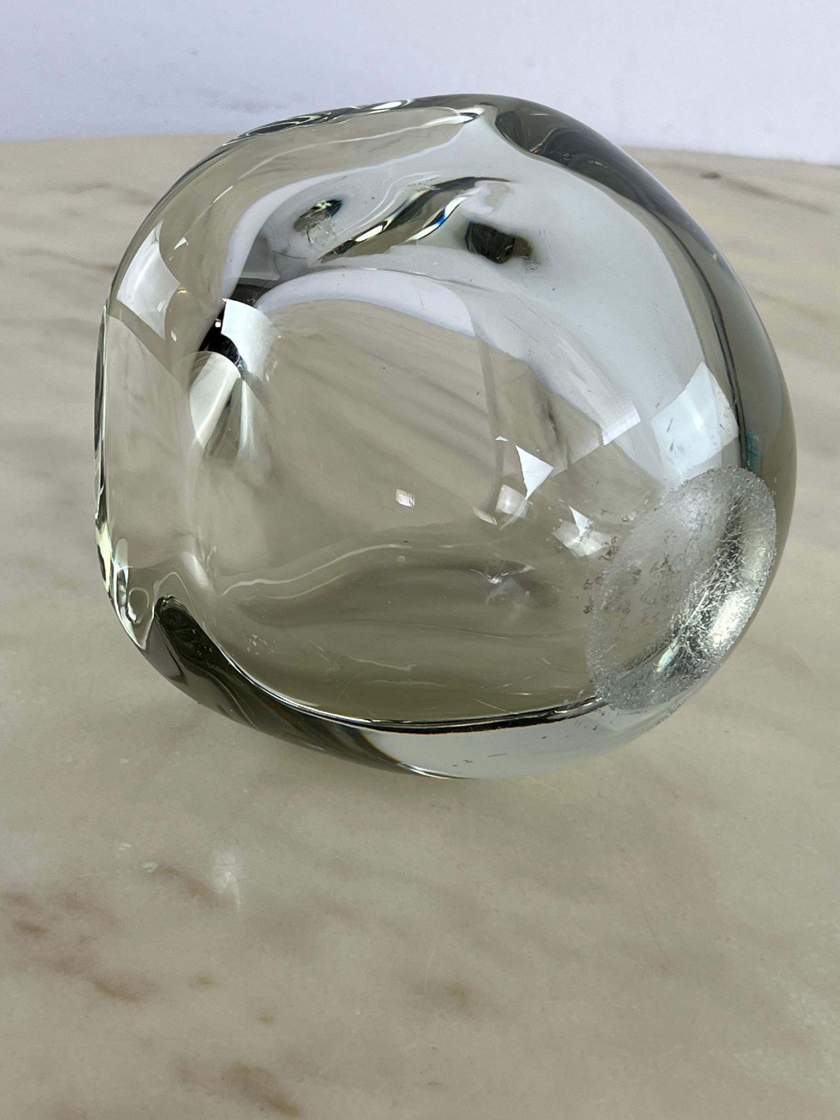 Large Mid Century Murano Glass Ashtray  Italian Design 1960s photo 361.0