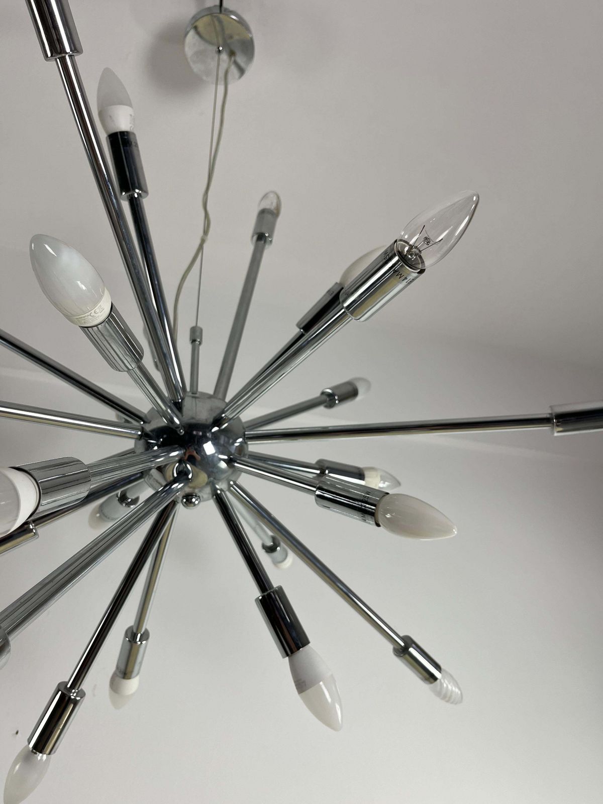 18 Light Sputnik Model Chandelier In The Style Of Oscar Torlasco photo for sale